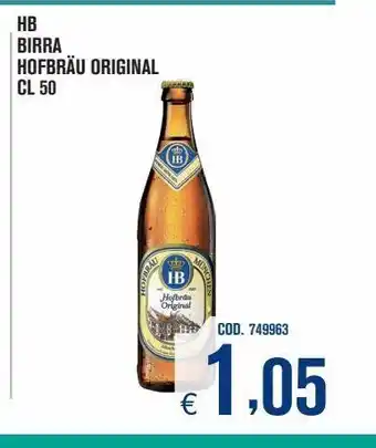 Adhoc Birra hb  hofbrau original cl 50 offerta