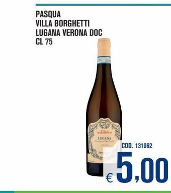 Adhoc Pasqua villa borghetti lugana verona doc cl 75 offerta