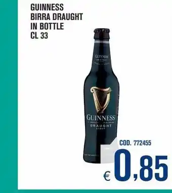 Adhoc Birra draught i bottle guinness cl 33 offerta
