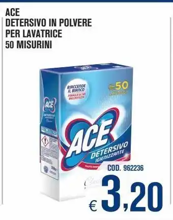 Adhoc Detersivo in polvere ace 50 misurini offerta