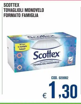 Adhoc Tovaglioli scottex monovelo formato famiglia offerta
