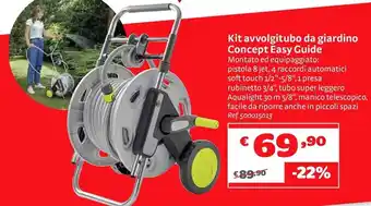 Kit avvolgitubo da giardino concept easy guide