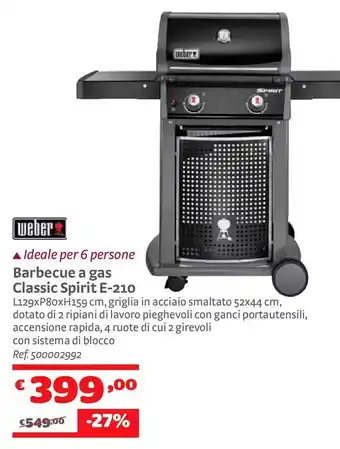 Bricocenter Barbecue a gas classic psirit offerta