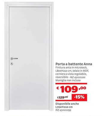 Bricocenter Porta a battente anna offerta