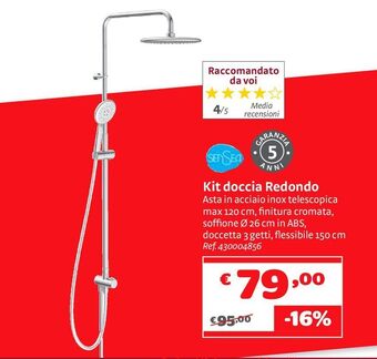 Bricocenter Kit doccia redondo offerta