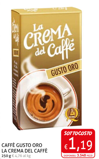 Ecu Discount Caffè Gusto Oro La Crema Del Caffè 250g offerta