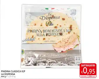 Ecu Discount Piadina Classica IGP LA Dispensa 600g offerta