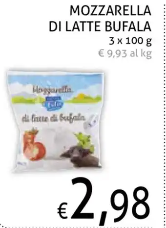 Ecu Discount Mozzarella Di Latte Bufala 3x100g offerta