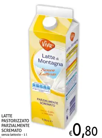 Ecu Discount Latte Pastorizzato Parzialmente Scremato 1L offerta