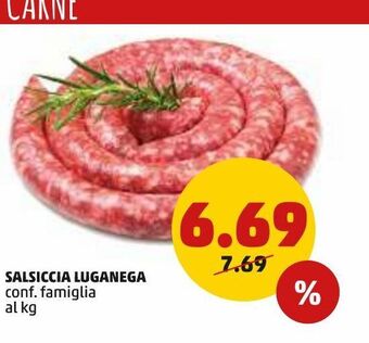 PENNY Salsiccia luganega offerta