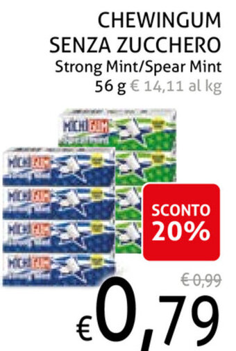 Ecu Discount Chewingum Senza Zucchero 56g offerta