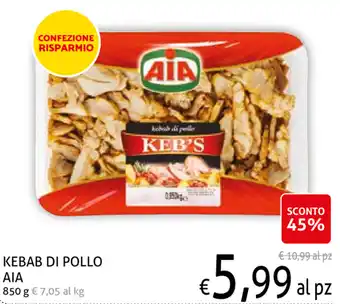 Ecu Discount Kebab Di Pollo AIA 850g offerta