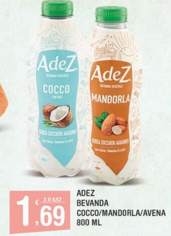 Adez Bevanda Cocco/Mandorla/Avena 800 ml