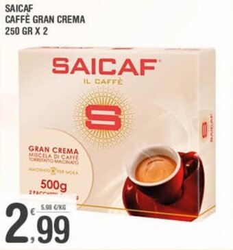 Super Carni Saicaf Caffè Gran Crema 250 gr x 2 offerta