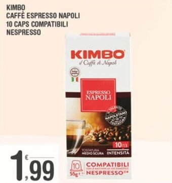 Super Carni Kimbo Caffè Espresso Napoli 10 Caps Compatibili Nespresso offerta