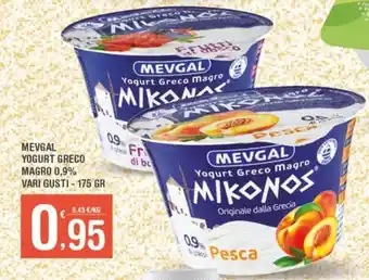 Super Carni Mevgal Yogurt Greco Magro 0,9% vari gusti - 175 gr offerta