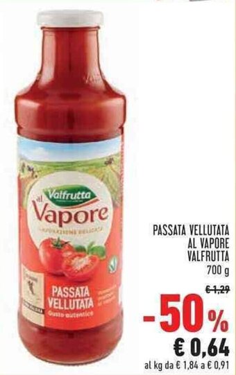 Conad Valfrutta Passata Vellutata al Vapore 700 g offerta