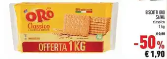 Conad Saiwa Biscotti Oro classico 1 kg offerta
