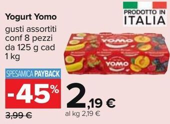 Carrefour Iper Yogurt yomo offerta