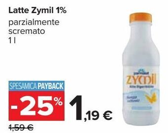 Carrefour Iper Latte zymil 1% offerta