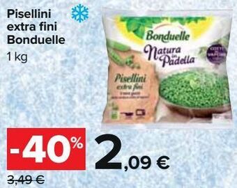 Carrefour Iper Pisellini extra fini bonduelle offerta