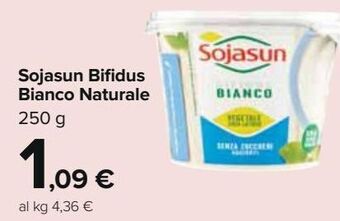Carrefour Iper Sojasun bifidus bianco naturale offerta