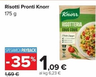 Carrefour Iper Risotti pronti knorr offerta