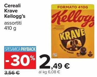 Carrefour Iper Cereali krave kellogg's offerta