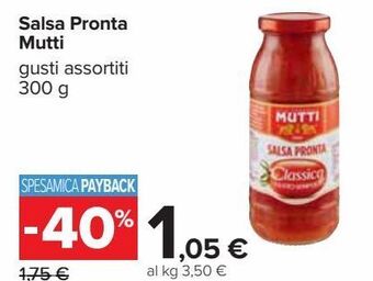 Carrefour Iper Salsa pronta mutti offerta