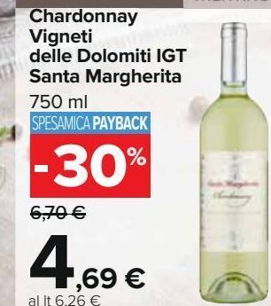 Chardonnay vigneti delle domoliti igt santa margherita