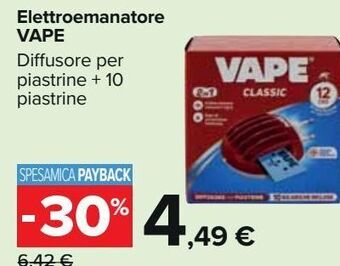 Carrefour Iper Elettroemanatore vape offerta