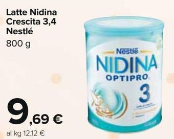 Carrefour Iper Latte nidina crescita 3,4 nestlé offerta