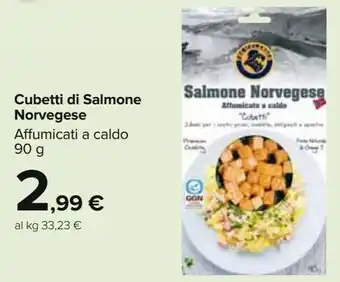 Carrefour Iper Cubetti di salmone norvegese offerta