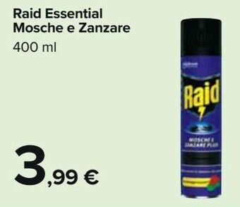 Carrefour Iper Raid essential mosche e zanzare offerta