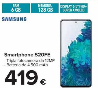 Carrefour Iper Smartphone s20fe offerta