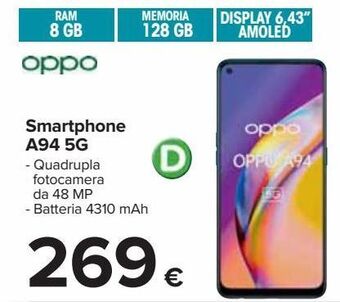 Carrefour Iper Smartphone a94 5g offerta