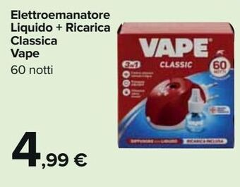 Carrefour Iper Elettroemanatore liquido + ricarica classica vape offerta