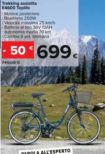 Carrefour Iper Trekking assistia e4600 toplife offerta