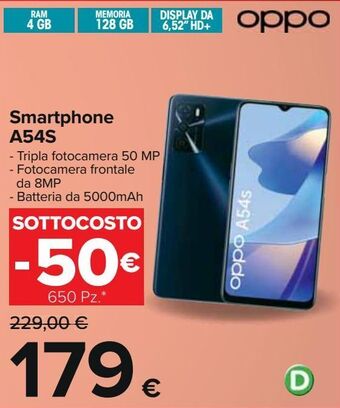 Carrefour Iper Smartphone a54s offerta