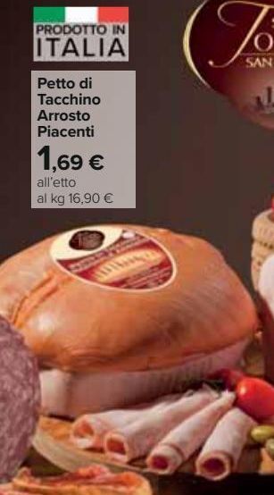 Carrefour Iper Petto di tacchino arrosto piacenti offerta