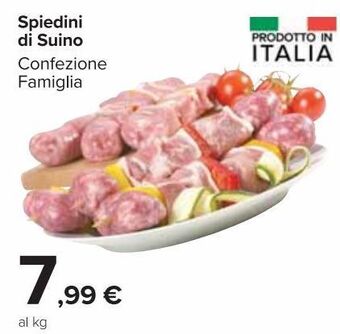 Carrefour Market Spiedini di suino offerta