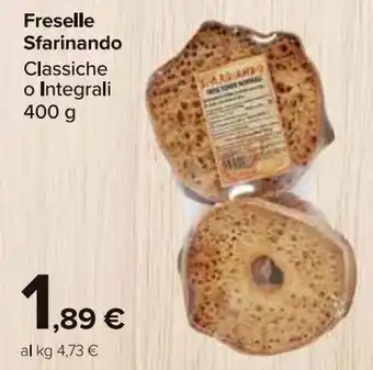 Freselle sfarinando