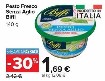 Carrefour Market Pesto fresco senza aglio biffi offerta