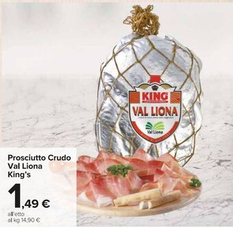 Carrefour Market Prosciutto crudo val liona king's offerta