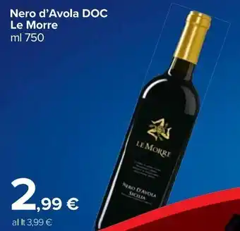 Carrefour Market Nero d'avola doc le morre offerta