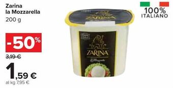 Carrefour Market Zarina la mozzarella offerta