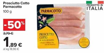 Carrefour Market Prosciutto cotto parmacotto offerta