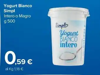 Carrefour Market Yogurt bianco simpl offerta