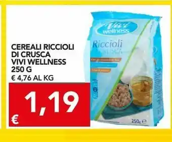 TuoDi Cereali riccioli di crusca vivi wellness 250g offerta