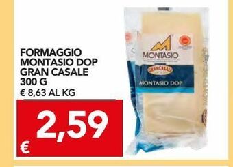 TuoDi Formaggio montasio dop gran casale 300g offerta